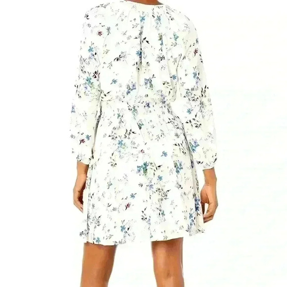 Women’s Taylor Dress Boho Spring Floral Elastic Waist Long Balloon Sleeve 10 - Picture 5 of 12